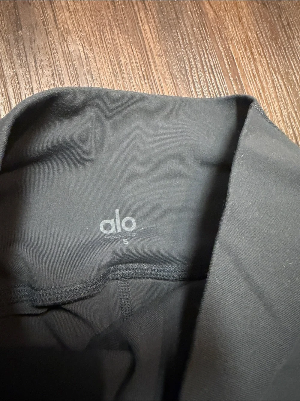 Alo Yoga Slate Gray Moto Leggings Ribbed Mesh Activewear